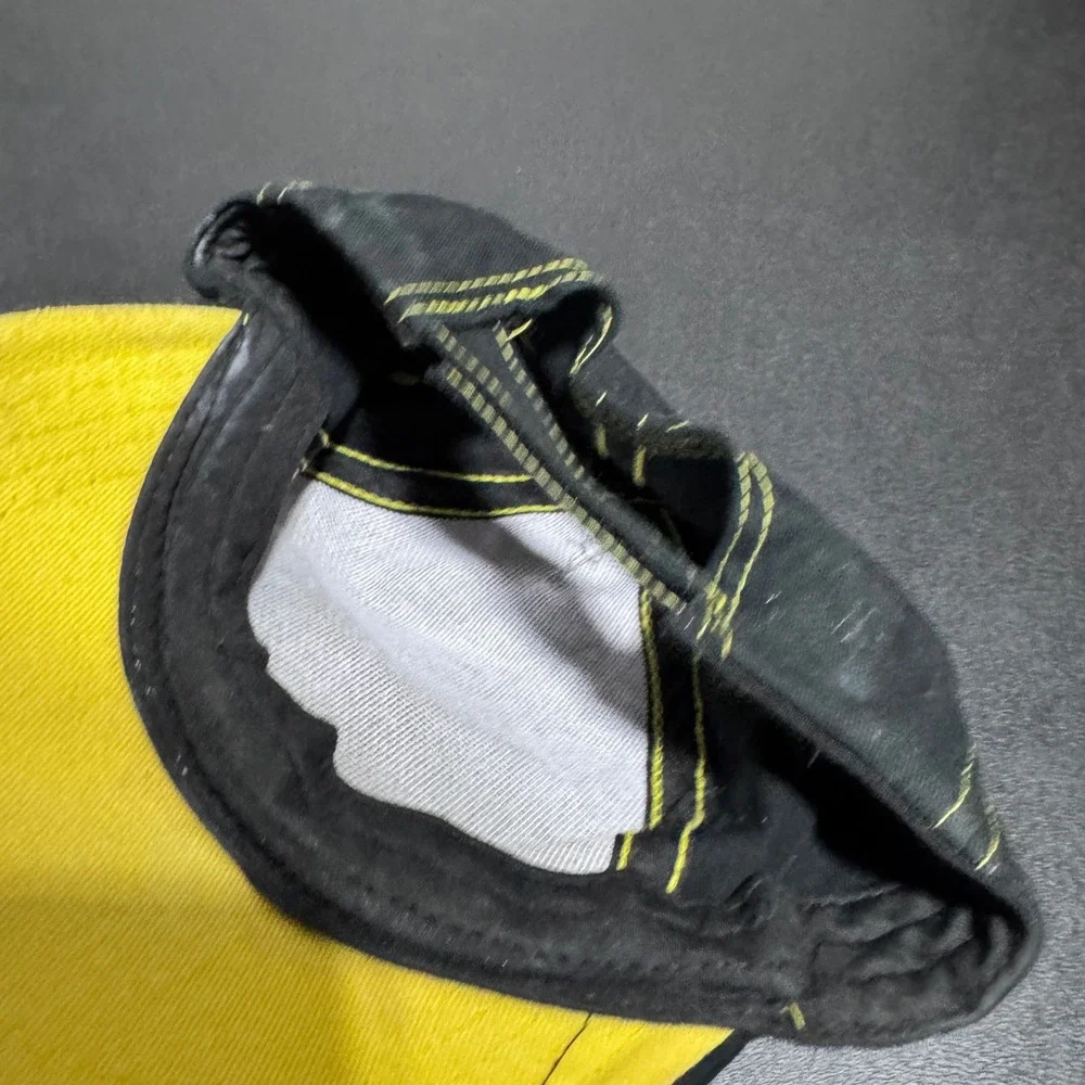 Batman Baseball Hat Kids One Size Black Grey Yellow Superhero Graphic Logo